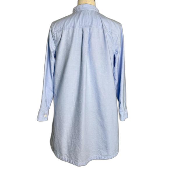 Lands' End Women's Oxford Long Sleeve Button Front Shirt Dress 100% Cotton 2/$50 - Picture 2 of 15